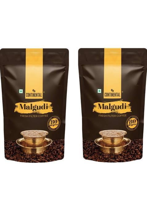 Continental Malgudi 80/20 Filter Coffee (2 X 200 G, Chicory Flavoured)