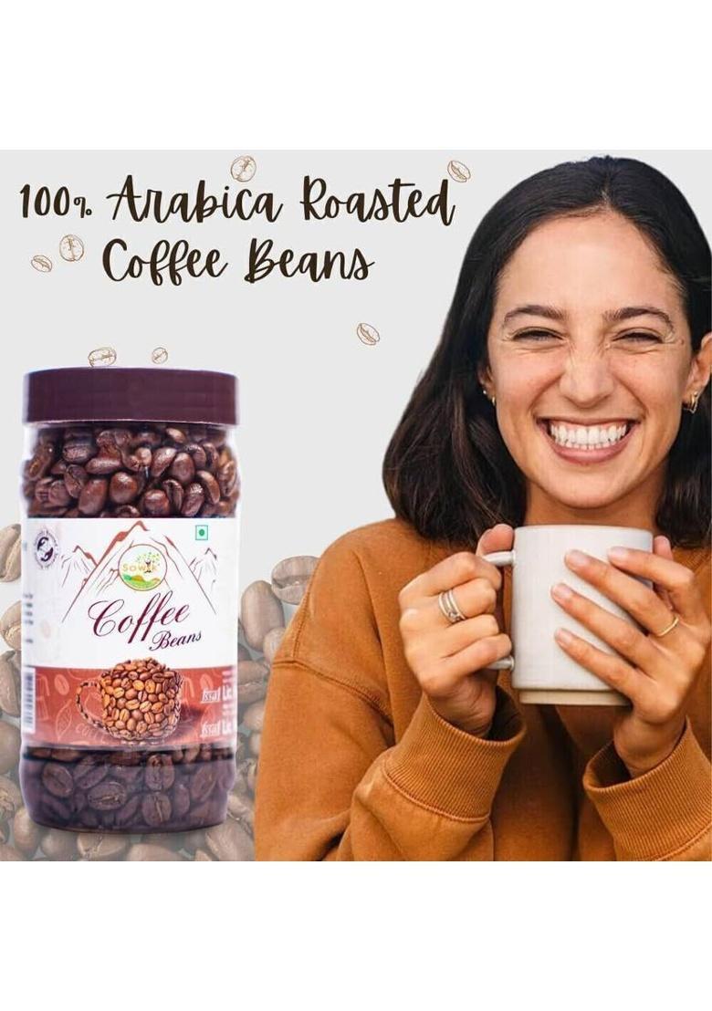 Sowik Roasted Coffee Beans 100G | 100% Arabica, Freshly Roasted, Medium-Dark Roast Coffee Beans (100 G, Pure Flavoured)
