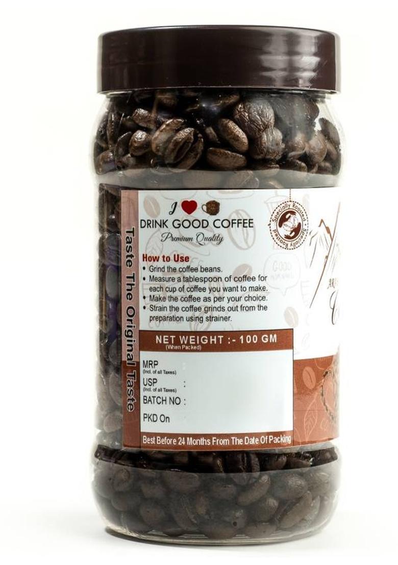 Sowik Roasted Coffee Beans 100G | 100% Arabica, Freshly Roasted, Medium-Dark Roast Coffee Beans (100 G, Pure Flavoured)