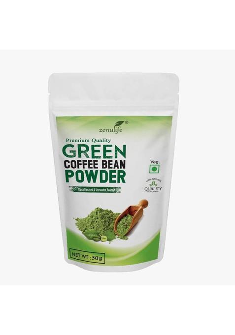 Zenulife Premium Quality Organic Green Coffee Beans Powder For Weight Loss(Unroasted Coffee Beans Powder) Instant Coffee 50 Gm Instant Coffee&nbsp;&nbsp;(50 G)