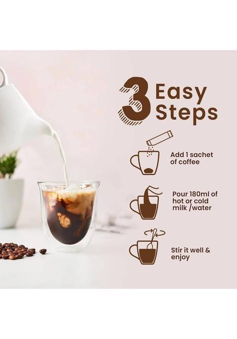 Bevzilla Instant Coffee Powder-48 Coffee Sachets & Frother|Café Coffee Kit| Instant Coffee (48 X 2 G, Vanilla, Unflavoured, Butterscotch, Hazelnut Flavoured)