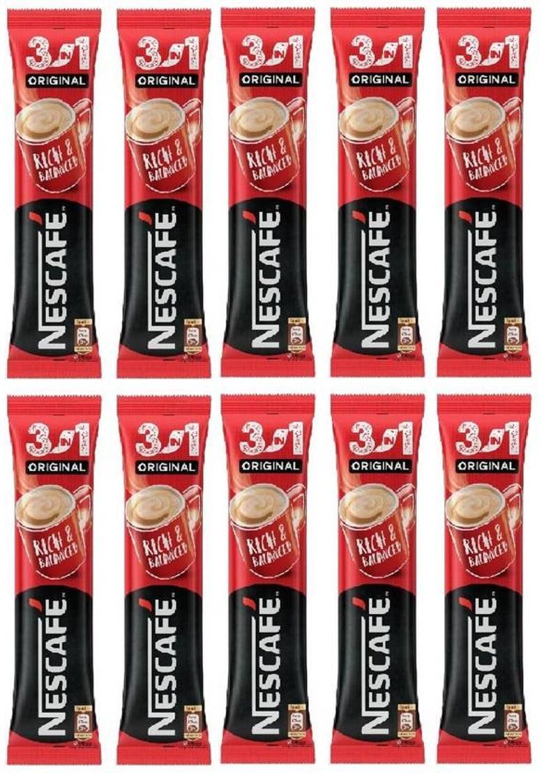 Nescafe 3In1 Original Is Delicious Blend Of Coffee Delicious A Classic Taste Roast & Ground Coffee (10 X 17.5 G)