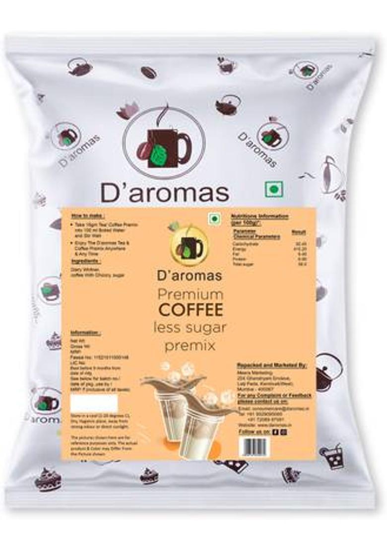 D'Aromas Instant Coffee Powder Premix 500G|Less Sugar Coffee For Vending Machine Instant Coffee (500 G)