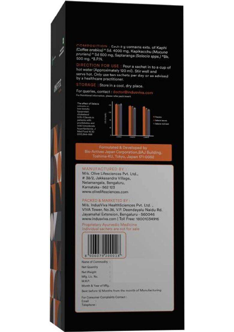 Abg Indusviva I Coffee Black | Indus Viva Coffee For Diabetes Management 50 Sachets Instant Coffee&nbsp;&nbsp;(500 G, Chocolate Flavoured) - Indya