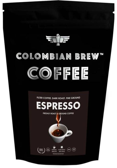 Colombian Brew Arabica Espresso Filter Coffee Powder, Roast & Ground Strong Roast & Ground Coffee (1000 G)