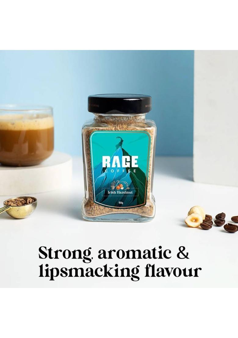 Rage Coffee 50 Gms Irish Hazelnut Flavour
