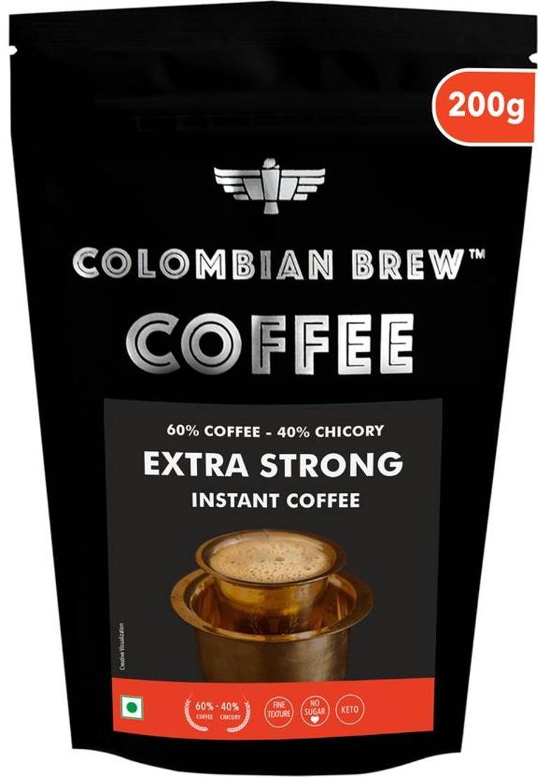 Colombian Brew 60-40 South Indian Quick Filter, 200G Instant Coffee (200 G)