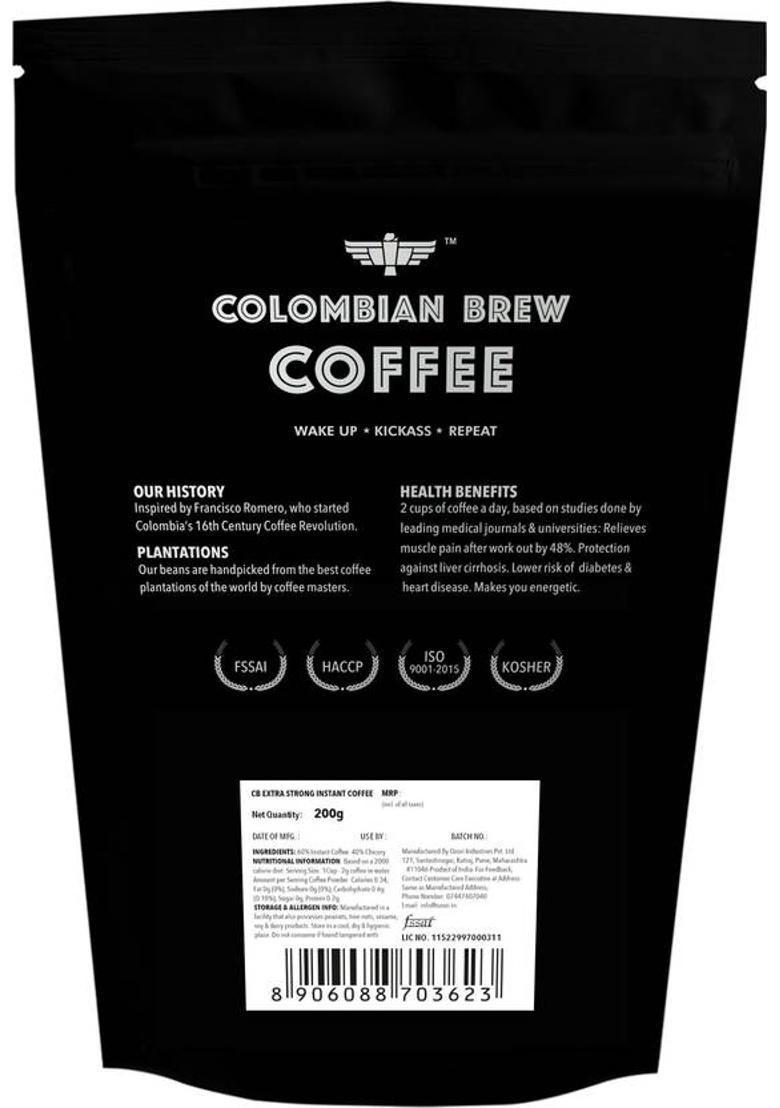 Colombian Brew 60-40 South Indian Quick Filter, 200G Instant Coffee (200 G)