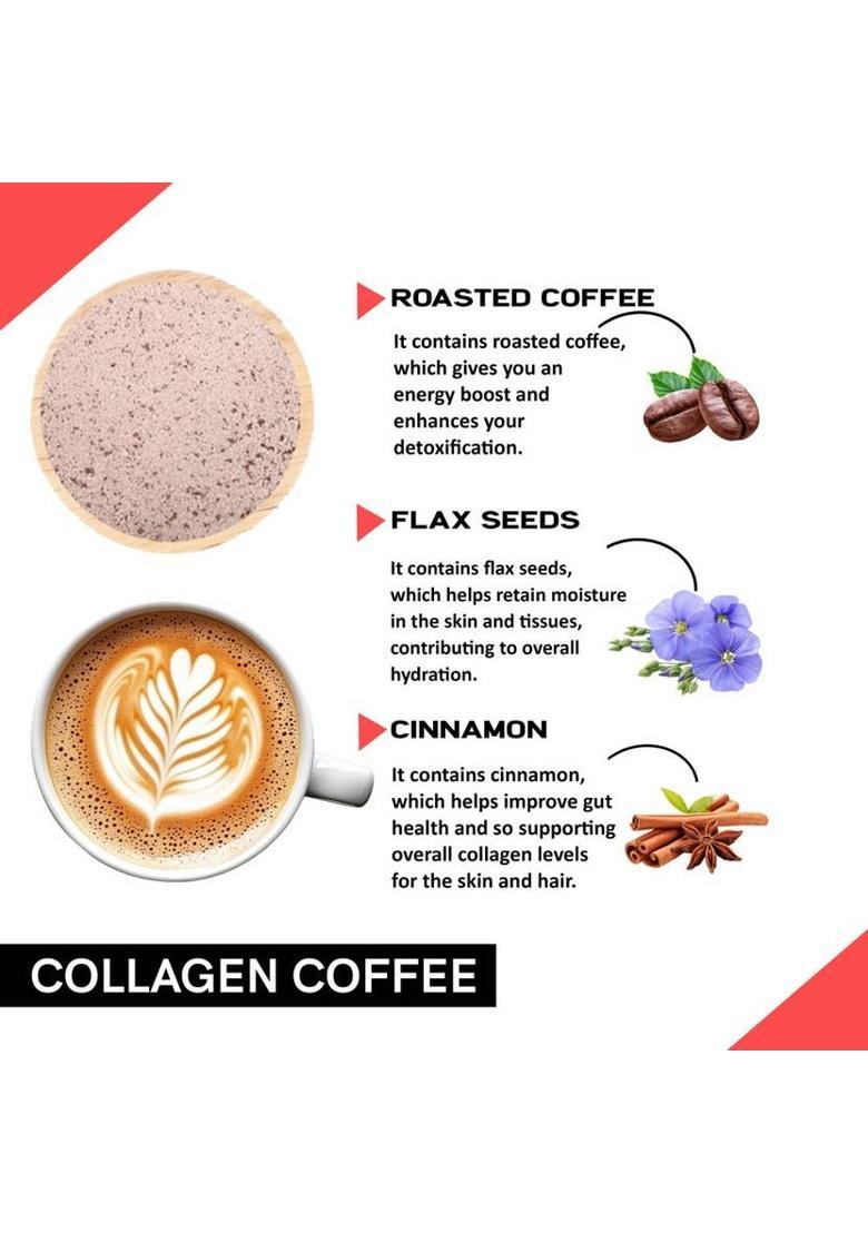 Teacurry Collagen Coffee Premix (30 Sachets + Frother) For Skin, Hair & Nail Wellness Instant Coffee (300 G, Pure Flavoured)