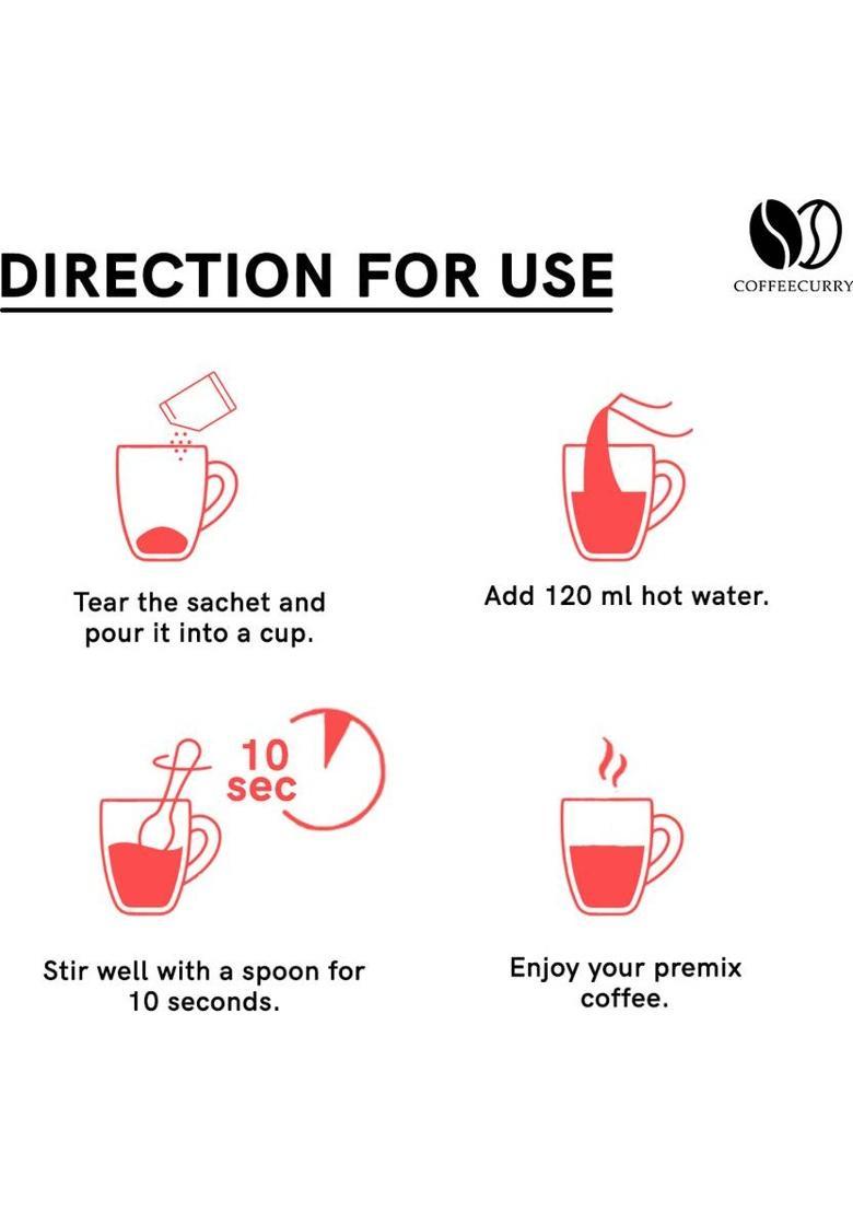 Teacurry Collagen Coffee Premix (30 Sachets + Frother) For Skin, Hair & Nail Wellness Instant Coffee (300 G, Pure Flavoured)