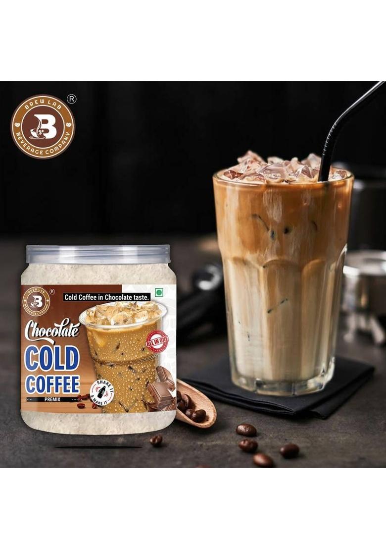 Brew Lab Chocolate Cold Coffee Premix | Blend Of Chocolate | Instant Coffee (250 G, Chocolate Flavoured)