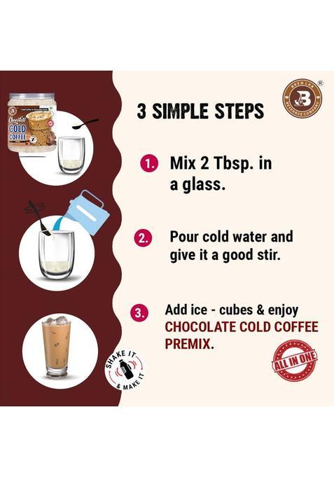 Brew Lab Chocolate Cold Coffee Premix | Blend Of Chocolate | Instant Coffee (250 G, Chocolate Flavoured)