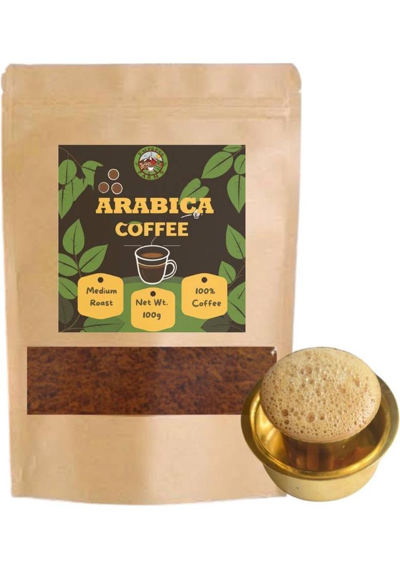 Empress Farms 100% Arabica I Ground Coffee Powder I Medium Roast I Roast & Ground Coffee (100 G)