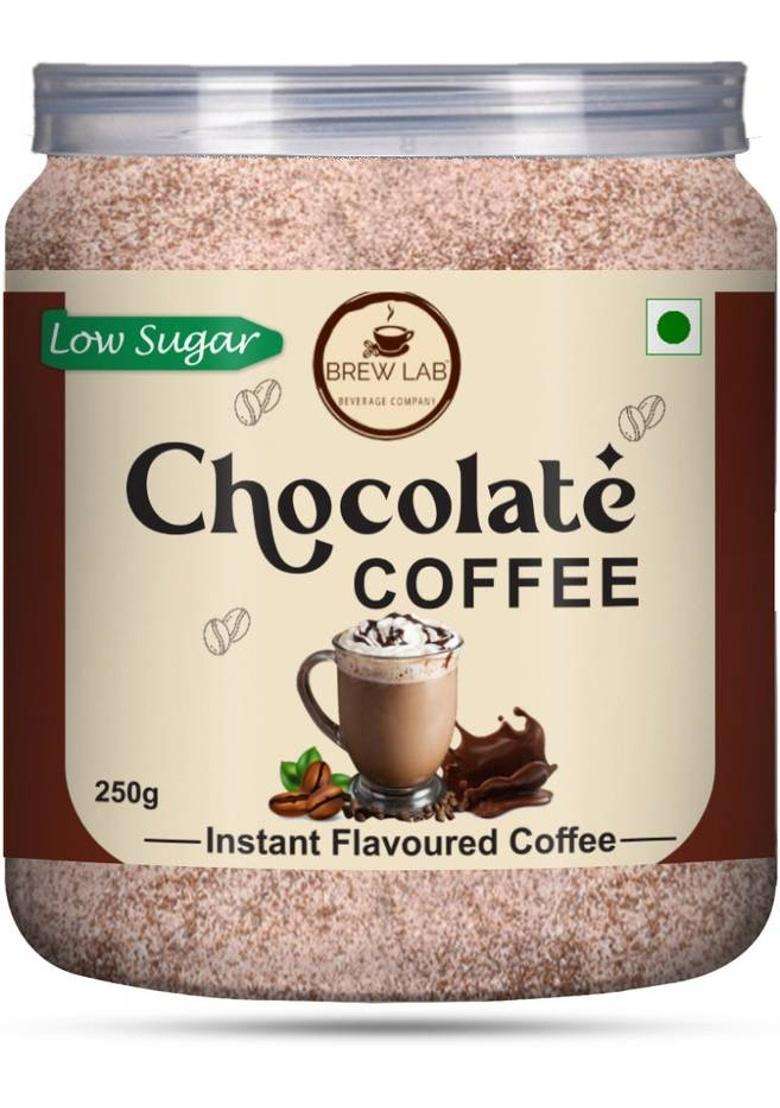 Brew Lab Delicious Instant Chocolate Flavored Coffee Premix Powder With Low Sugar Instant Coffee&nbsp;&nbsp;(250 G, Chocolate Flavoured) - Indya