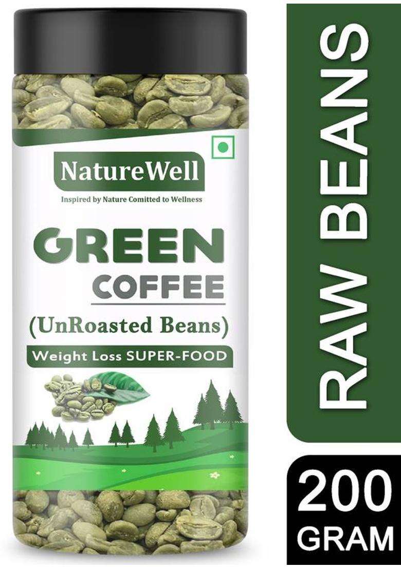 Naturewell Organic Green Coffee Beans Powder For Weight Loss. Coffee Beans&nbsp;&nbsp;(200 G) - Indya
