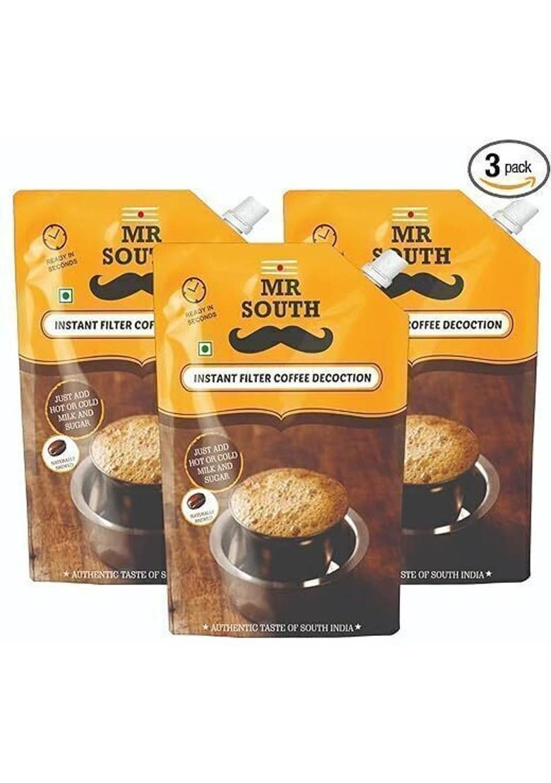 Mr. South Filter Coffee Instant Coffee (3 X 100 Ml, Pure Flavoured)