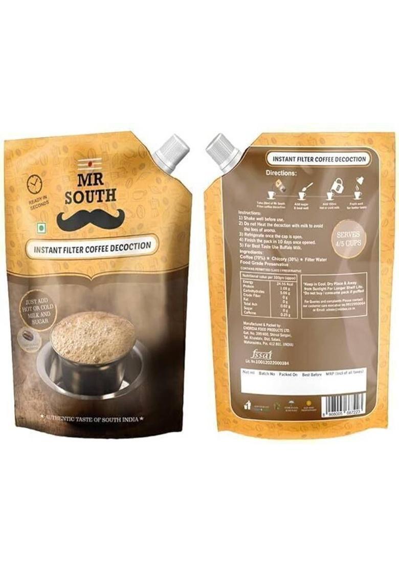 Mr. South Filter Coffee Instant Coffee (3 X 100 Ml, Pure Flavoured)