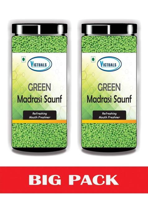 Victuals Green Madrasi Saunf Mukhwas | Mouth Freshner Peppermint Mouth Freshener&nbsp;&nbsp;(2 X 0.5 Kg)