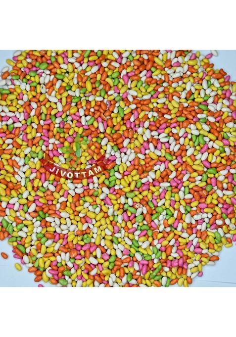 Jivottam Sugar Coated Saunf 1000G | Fennel Seeds Sweet Mukhwas Sweet Fennel (Saunf) Mouth Freshener (1 Kg)