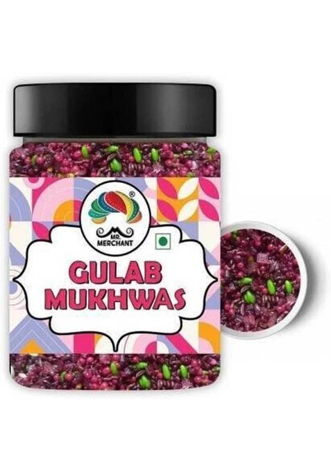 Mr. Merchant Gulab Mukhwas Rose Flavor Mouth Freshener (300 G) Rose Mouth Freshener (300 G) Sweet Mouth Freshener (300 G)