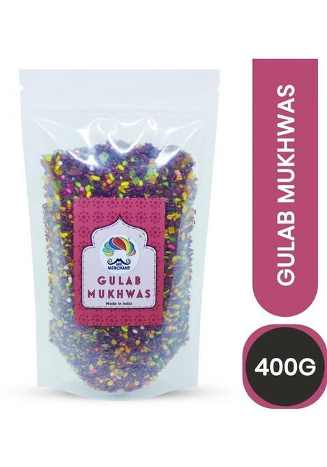 Mr. Merchant Gulab Mukhwas Mixture (Rose Flavor Mouth Freshener) Rose Mouth Freshener (400 G)