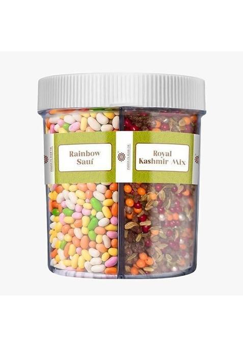 Indian Flavor Co Variety Pack With Satrangi, Green Roasted Sauf, Rainbow Sauf, Royal Kashmir Mix 5 In 1 Mouth Freshner Mouth Freshener&nbsp;&nbsp;(300 G)