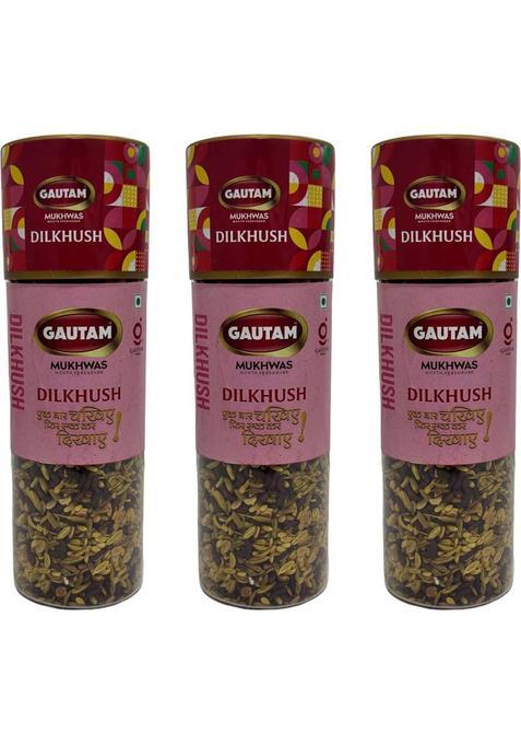 Gautam Dilkhush Mukhwas | Premium Dilkhush Mukhwas | Sweet & Refreshing After-Meal Digestive Mouth Freshener&nbsp;&nbsp;(3 X 130 G)