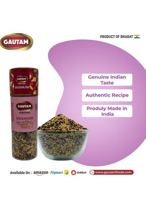Gautam Dilkhush Mukhwas | Premium Dilkhush Mukhwas | Sweet & Refreshing After-Meal Digestive Mouth Freshener (3 X 130 G)