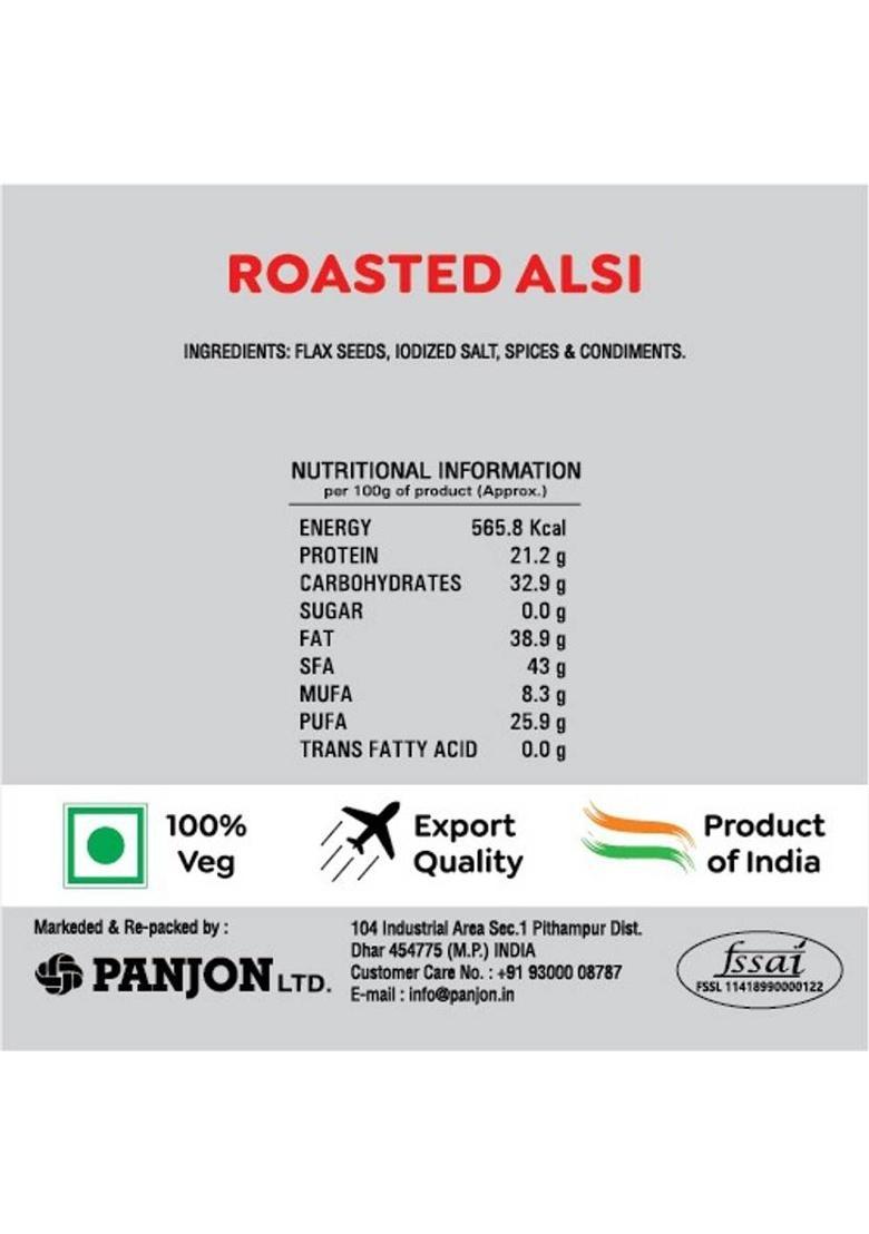 Swad Roasted Alsi Flax Seeds Mouth Freshener 100% Natural & Digestive), 2 Bottles, 220G Mouth Freshener (2 X 110 G)