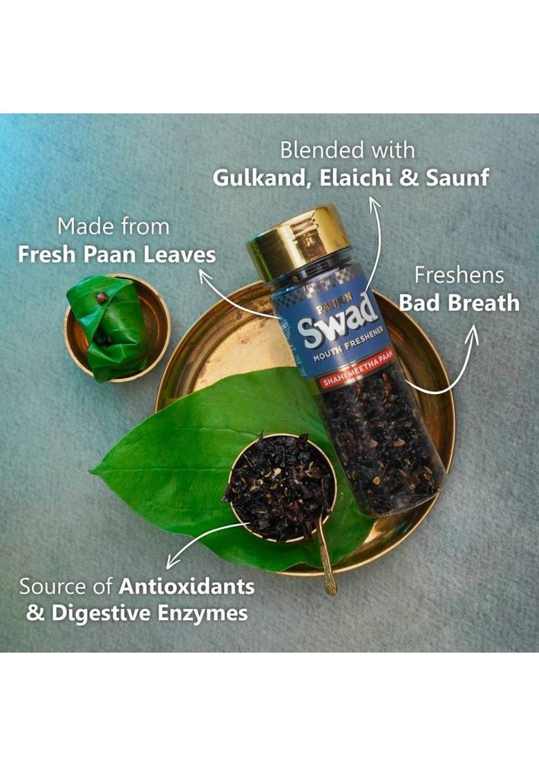 Swad Shahi Meetha Paan Mukhwas, 2 Pack X 100 Gms| Mukhwas Shahi Meetha Mix| Mouth Freshener (2 X 0.1 Kg)