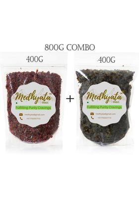 Medhyata Premium Calcutta Meetha Paan Without Supari |Sweet Paan Hygienically Packed Traditional Mukhwas - Mouth Freshener (Calcutta Paan + Banarasi Paan Paan Mouth Freshener&nbsp;&nbsp;(2 X 400 G)