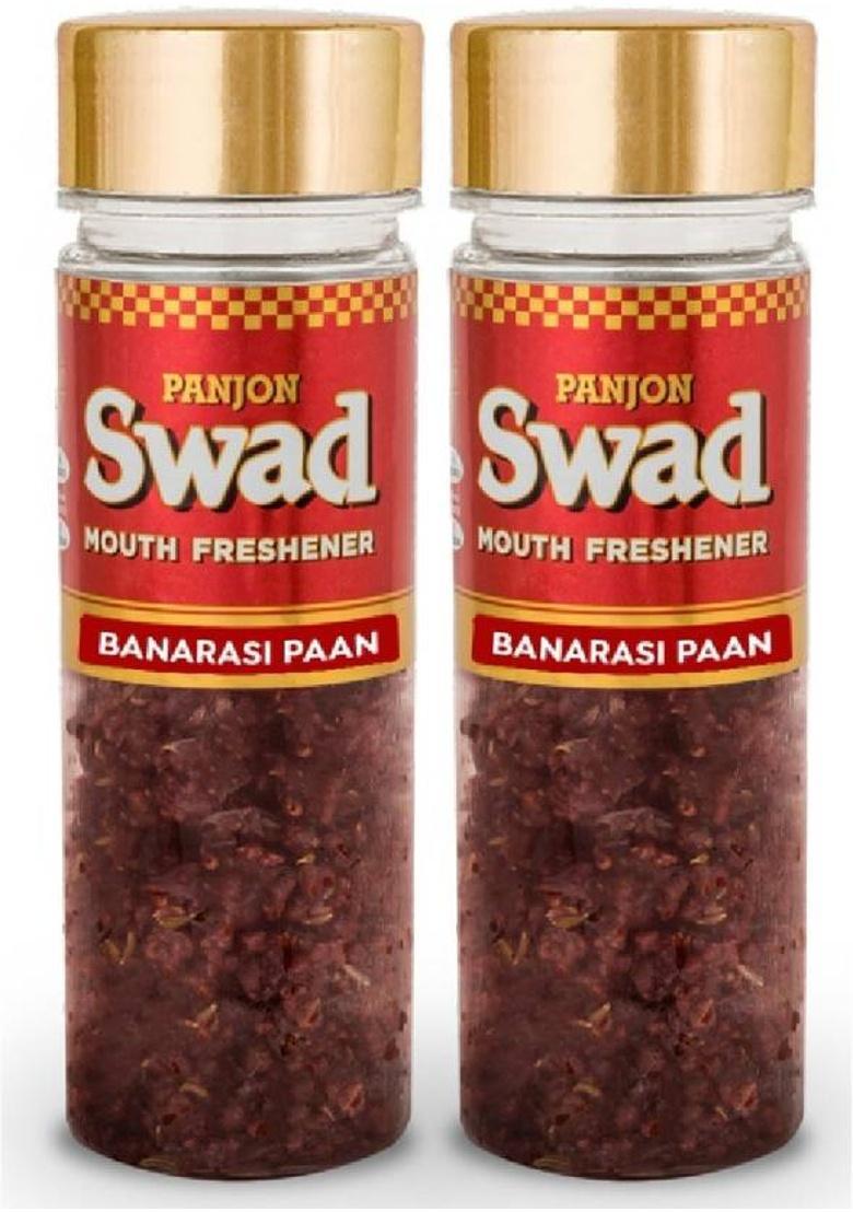 Swad Calcutta Paan Mukhwas Mouth Freshener (100% Natural & Digestive), 2 Bottles, 200G Calcutta Paan Mukhwas Mouth Freshener (100% Natural & Digestive) Mouth Freshener (2 X 100 G)