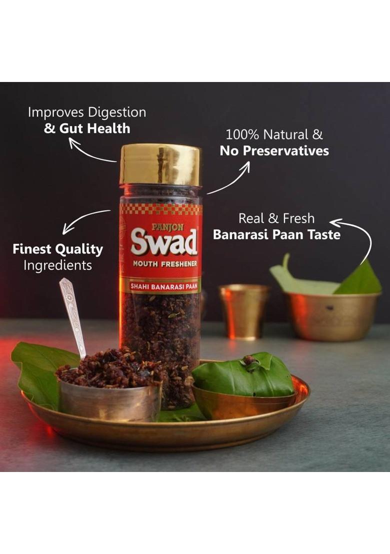 Swad Calcutta Paan Mukhwas Mouth Freshener (100% Natural & Digestive), 2 Bottles, 200G Calcutta Paan Mukhwas Mouth Freshener (100% Natural & Digestive) Mouth Freshener (2 X 100 G)