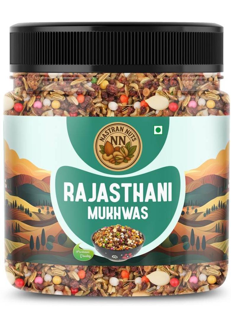 Nastran Nuts Rajasthani Mukhwas | Natural & Spices | Refreshing & Digestive | Traditional Mukhwas Mouth Freshener (250 G)