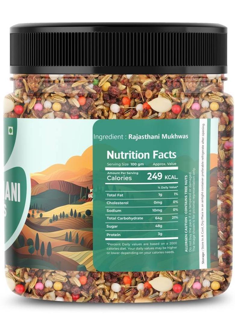 Nastran Nuts Rajasthani Mukhwas | Natural & Spices | Refreshing & Digestive | Traditional Mukhwas Mouth Freshener (250 G)