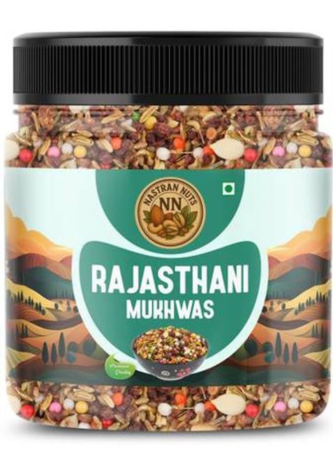 Nastran Nuts Rajasthani Mukhwas | Natural & Spices | Refreshing & Digestive | Traditional Mukhwas Mouth Freshener (250 G)