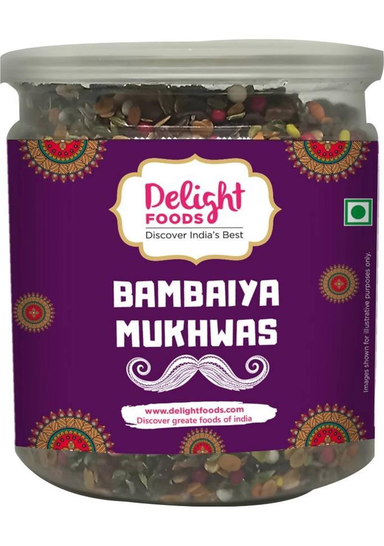 Delight Foods Bambaiya Mukhwas, After Meal & Digestive Mouth Fresheners| Mix Saunf Sweet Mouth Freshener (300 G)
