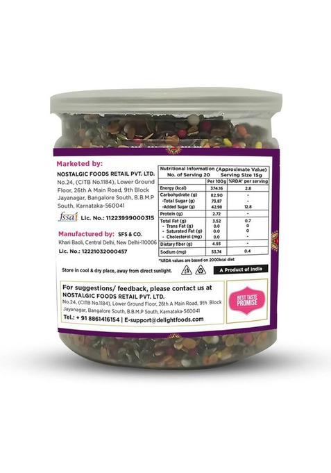 Delight Foods Bambaiya Mukhwas, After Meal & Digestive Mouth Fresheners| Mix Saunf Sweet Mouth Freshener (300 G)