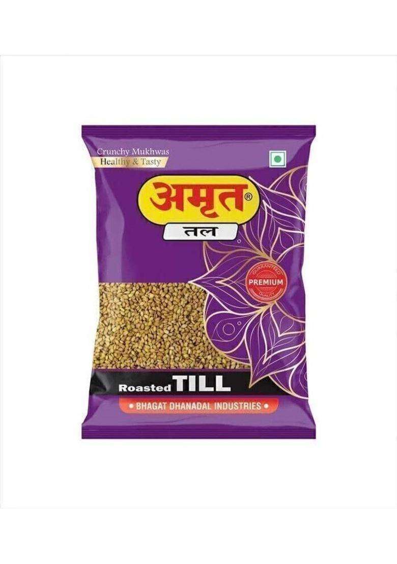 Amrut Combo Of Dhanadal + Till + Alsi + Dal Mukhwas (Pack Of 4) Salty Coriander Seeds/Digestive Crunchy And Tasty Mouth Freshener&nbsp;&nbsp;(4 X 200 G) - Indya