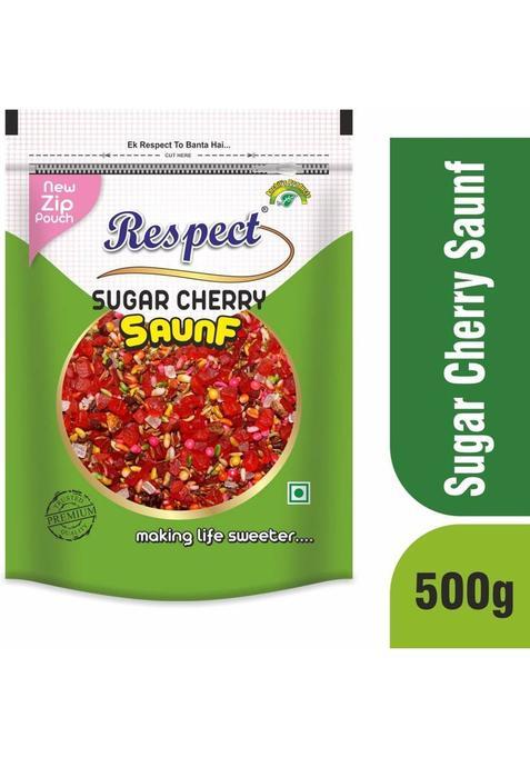 Respect Sugar Cherry Saunf 500Gm (Fennel Seeds Mukhwas, Sweet & Refreshing Mouth Freshener&nbsp;&nbsp;(500 G)