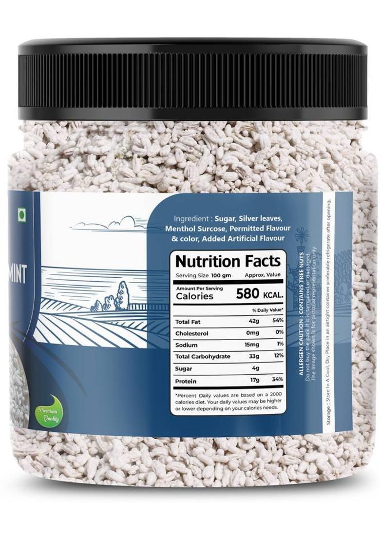 Flavour Mosaic White Peppermint Saunf 600G | Peppermint Fennel Seeds, Mukhwas (Pack Of 2) Peppermint Mouth Freshener (2 X 300 G)