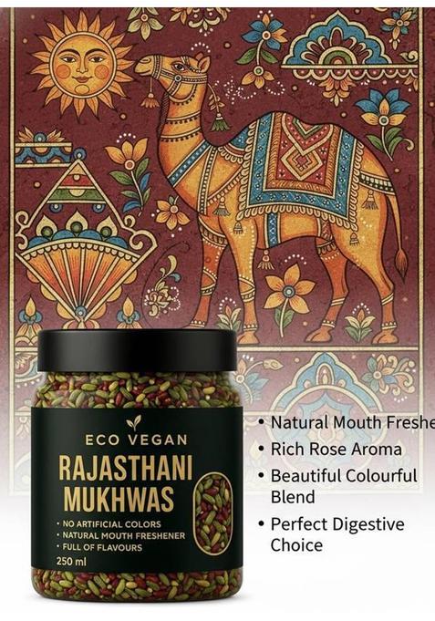 Eco Vegan Rajasthani Mukhwas 500G Rajasthani Mukhwas Mouth Freshener (500 G)