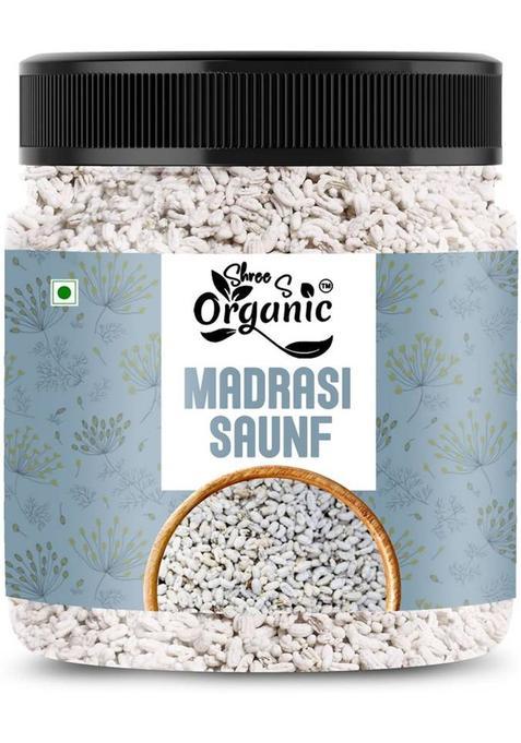 Shree S Organic Madrashi Saunf Mukhwas 250G | Premium Quality Fennel | 100% Natural & Tasty Sweet Mouth Freshener&nbsp;&nbsp;(250 G)