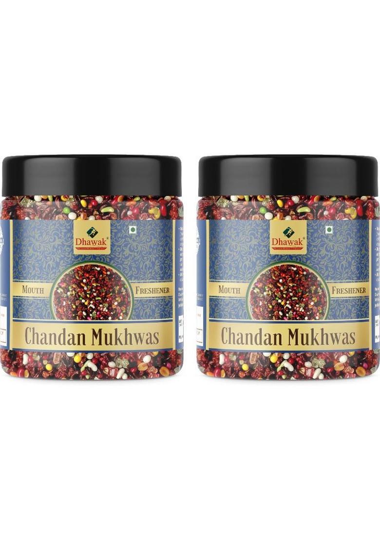 Dhawak Chandan Mukhwas Home Made Chandan Mouth Freshner|Digestive, After-Meal,Mukhwas Mint Mouth Freshener (2 X 350 G)