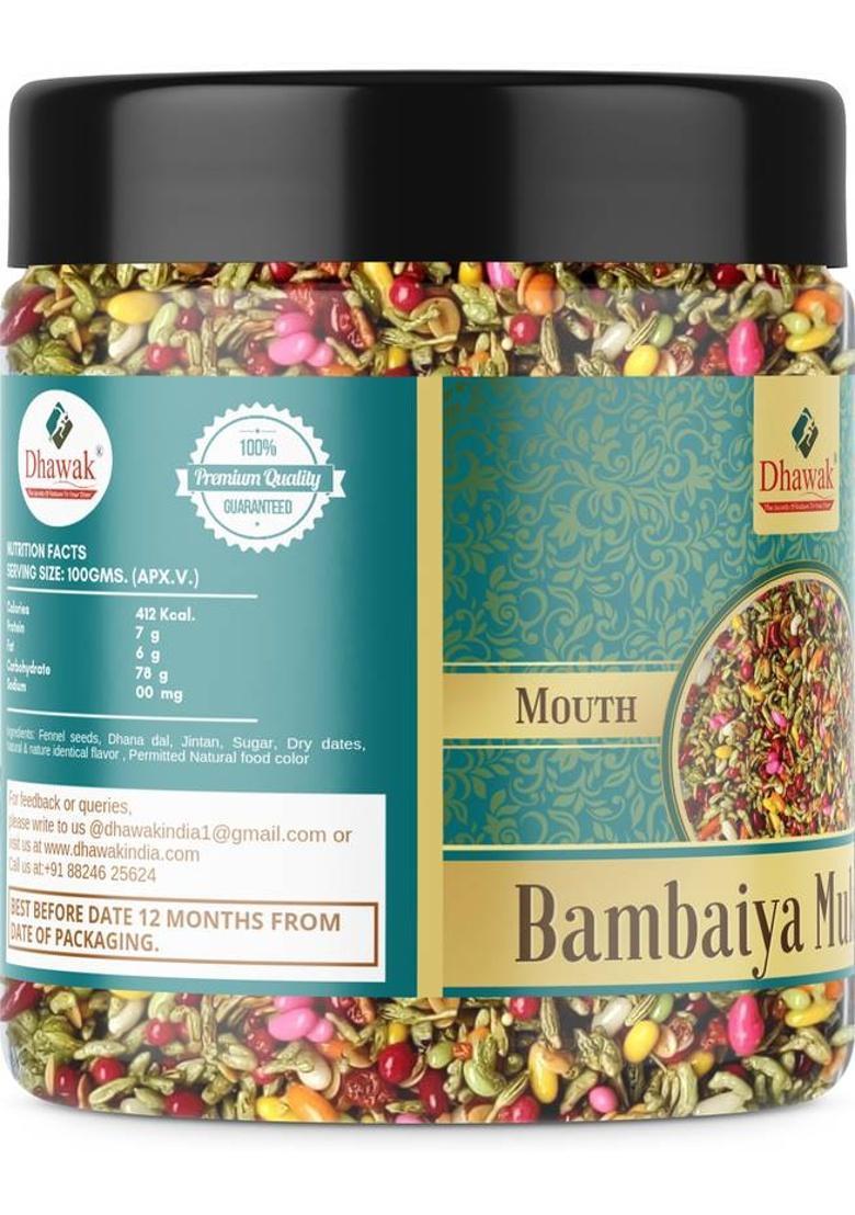 Dhawak Bambaiya Mukhwas Home Made Garden Mouth Freshener|Digestive After-Meal Mukhwas Mint Mouth Freshener (2 X 350 G)