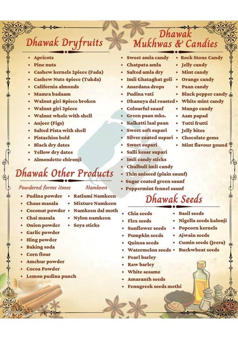 Dhawak Bambaiya Mukhwas Home Made Garden Mouth Freshener|Digestive After-Meal Mukhwas Mint Mouth Freshener (2 X 350 G)