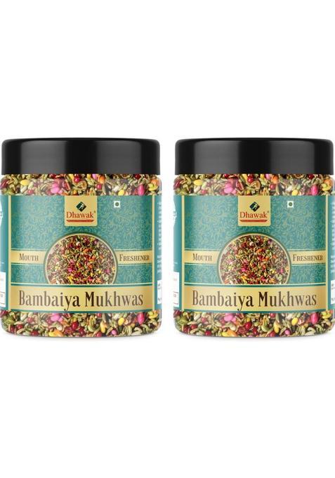 Dhawak Bambaiya Mukhwas Home Made Garden Mouth Freshener|Digestive After-Meal Mukhwas Mint Mouth Freshener&nbsp;&nbsp;(2 X 350 G)