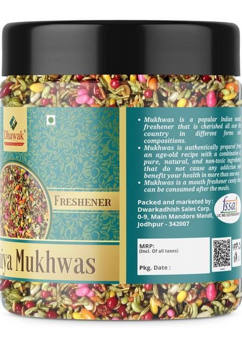 Dhawak Bambaiya Mukhwas Home Made Garden Mouth Freshener|Digestive After-Meal Mukhwas Mint Mouth Freshener (2 X 350 G)
