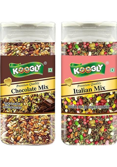 Koogly Premium Quality After Meal Digestive Mukhwas Italian Mix, Chocolate Mix Mouth Freshener&nbsp;&nbsp;(2 X 215 G)