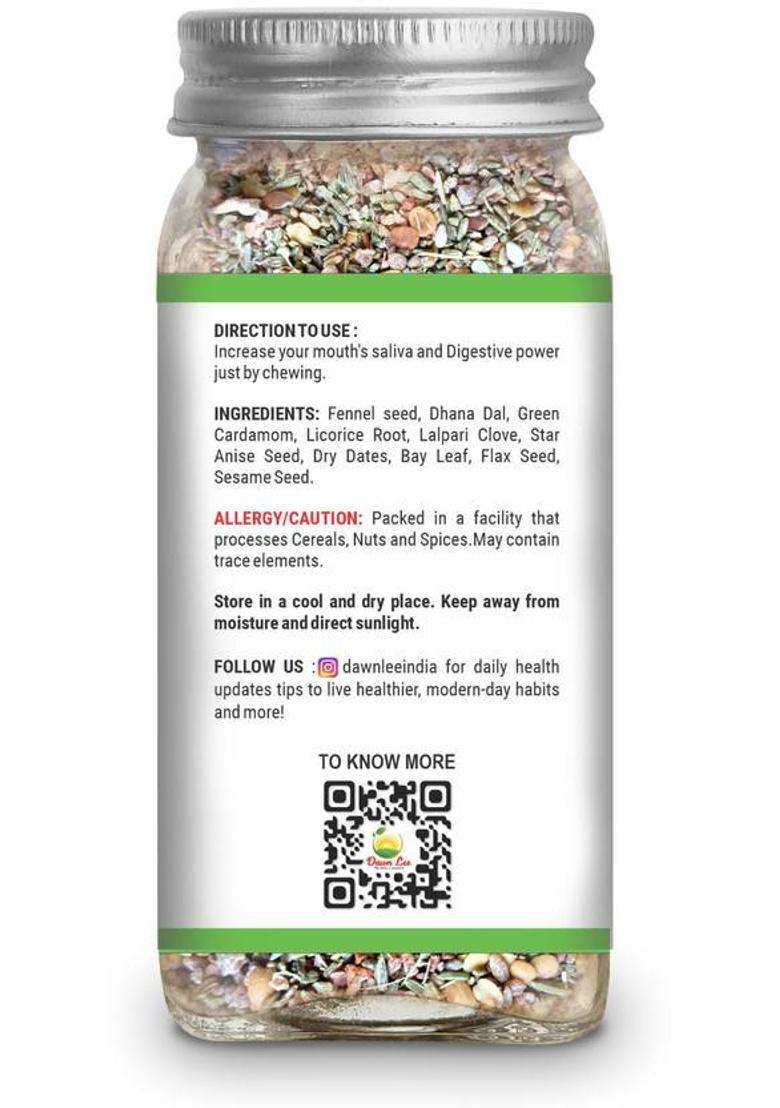 Dawn Lee Digestive Mouth Freshener | Saliva Booster | Sugar-Free Mukhwas Sesame Seeds Mouth Freshener&nbsp;&nbsp;(75 G) - Indya